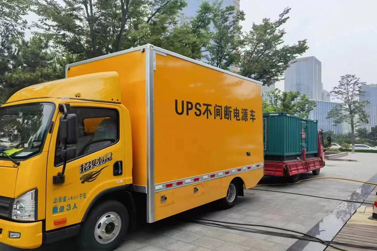 汪清发电机租赁施工现场